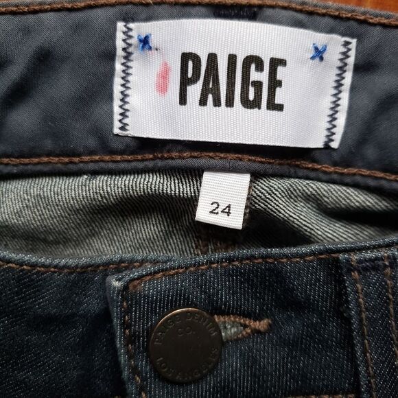PAIGE Dark Blue Women's Jeans - Picture 6 of 10
